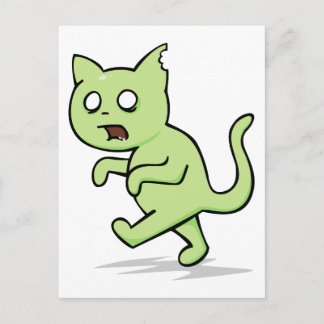 Zombie Cat Rises Again Postcard