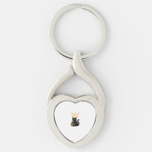 Zombie Cat – Trick or Treat Meow Halloween Design  Keychain