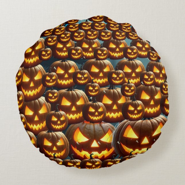 Zombie Cheerleader Horror Art Throw Pillow (Back)