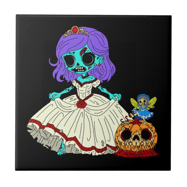 Zombie Cinderella Tile (Front)