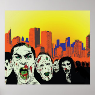 zombie city poster