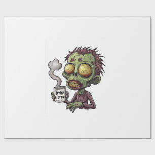 Zombie Coffee Time Wrapping Paper