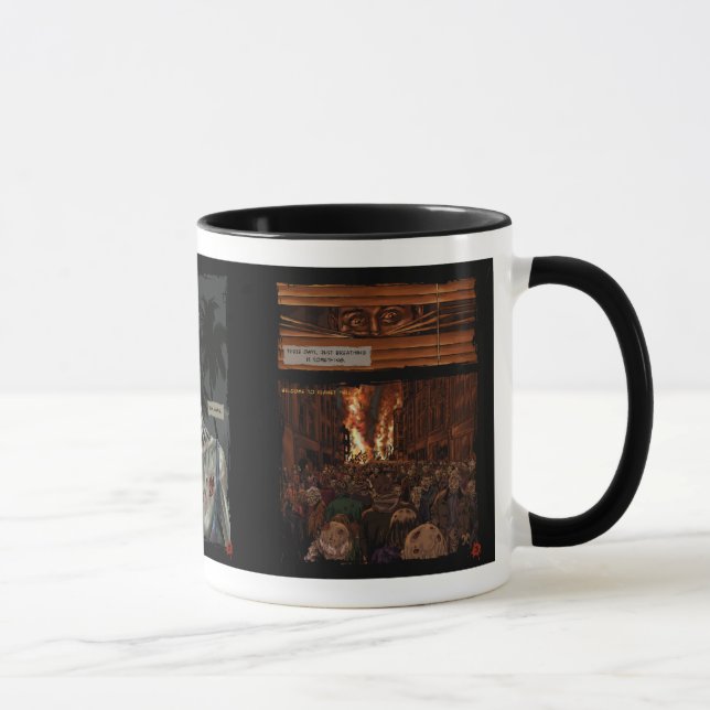 Zombie Comic Strip Mug (Right)
