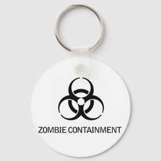 Zombie Containment Keychain