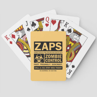 Zombie Control Playing Cards