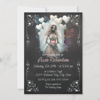 Zombie Corpse Bridal Shower Invitation