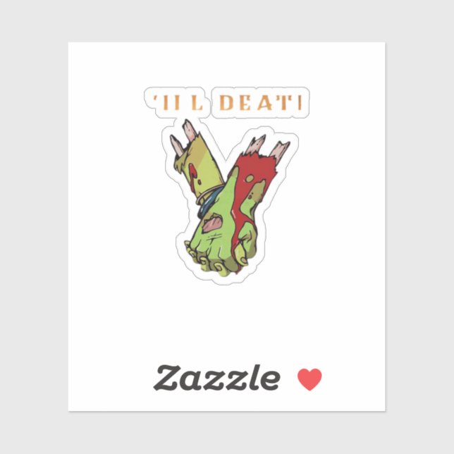 Zombie Couple Till Death Do Us Part Classic (Sheet)