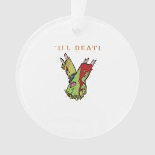 Zombie Couple Till Death Do Us Part Classic Style Ornament