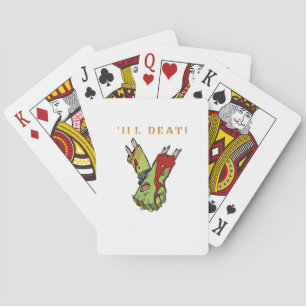 Zombie Couple Till Death Do Us Part Classic Style Playing Cards
