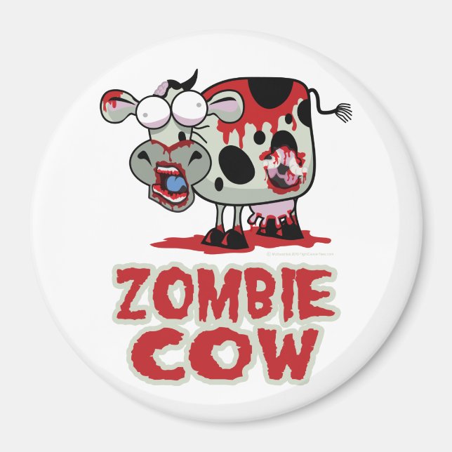 Zombie Cow Magnet (Front)