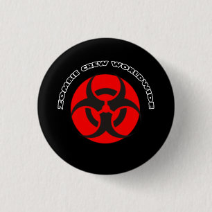 Zombie Crew Worldwide 1 Inch Round Button