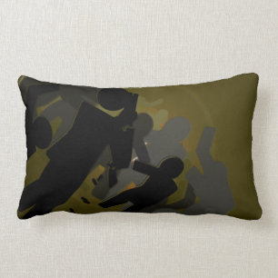 Zombie Crossing Lumbar Pillow