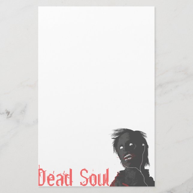 Zombie!!! Dead Soul Stationary Stationery (Front)
