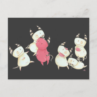 Zombie Devils - Little Devils art ipad case Postcard