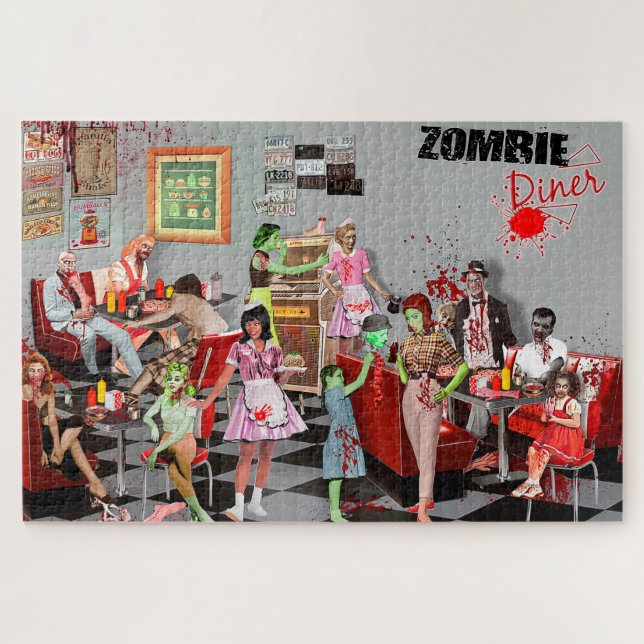 Zombie Diner Jigsaw Puzzle (Horizontal)