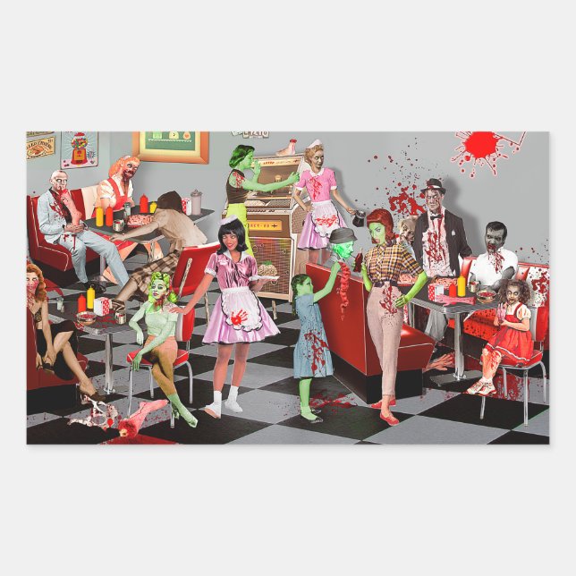 Zombie Diner Sticker (Front)