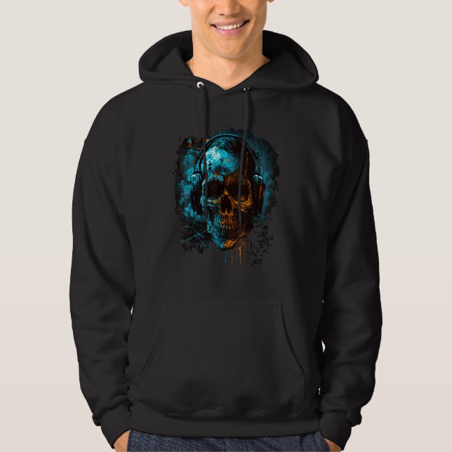 Zombie Disc Jockey Hoodie (Front)