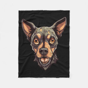 Zombie Dog Design Funny Halloween 2 Fleece Blanket