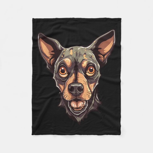 Zombie Dog Design Funny Halloween 2 Fleece Blanket (Front)