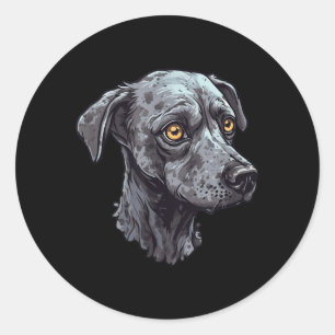 Zombie Dog Design Funny Halloween 3 Classic Round Sticker