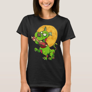 Zombie Dog Full Moon Halloween Costume T-Shirt