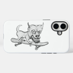 Zombie Dog , My little Lovely Dog on Skateboard iPhone 16 Plus Case