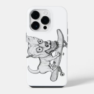 Zombie Dog , My little Lovely Dog on Skateboard iPhone 14 Pro Case