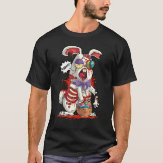 Zombie Easter Bunny Easter Egg Scary Easter Adult T-Shirt