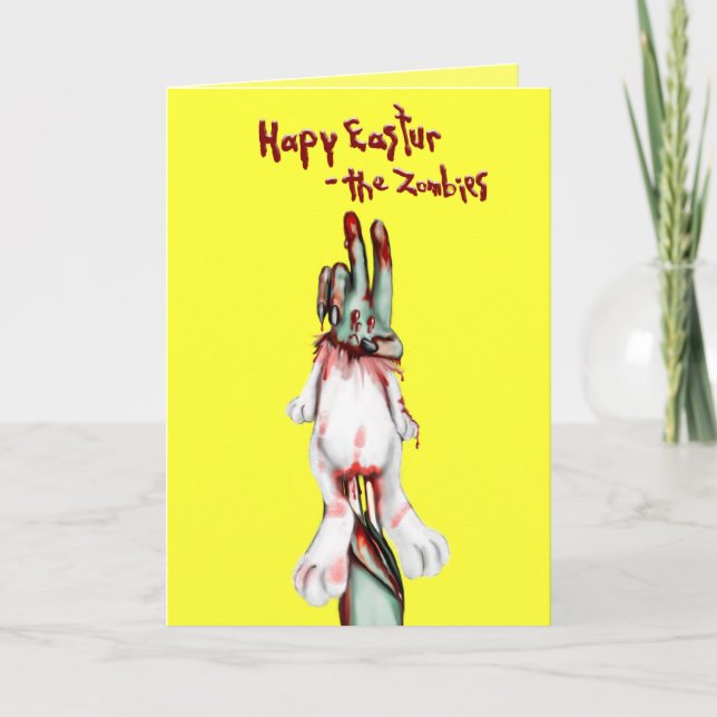zombie easter holiday card (Front)