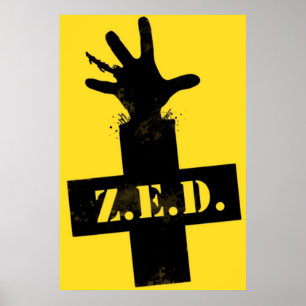 Zombie Emergency Defence - "SAFE ZONE" Poster