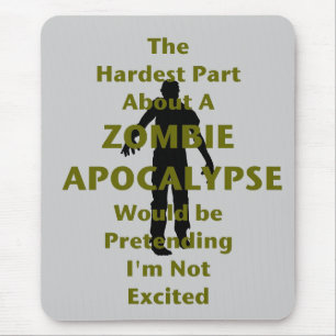 Zombie Excited Mouse Pad