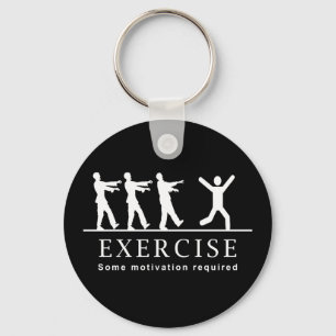 Zombie Exercise Keychain
