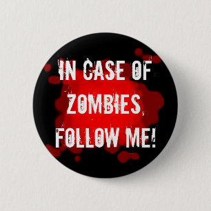 Zombie Expert (black) 2 Inch Round Button