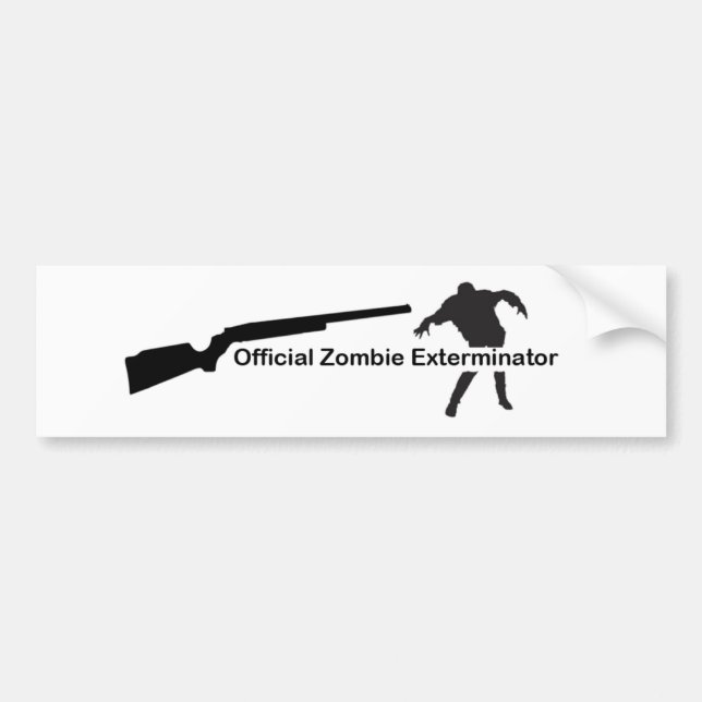 Zombie Exterminator Bumper Sticker (Front)
