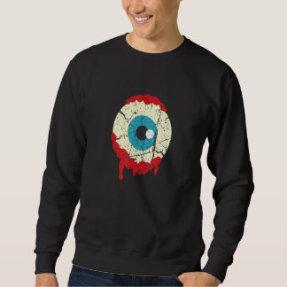 Zombie Eyeball Halloween Scary Zombie   Sweatshirt