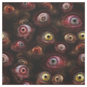 Zombie Eyeballs Creepy Human Eye Pattern Fabric