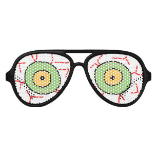Zombie Eyes Party Aviator Sunglasses