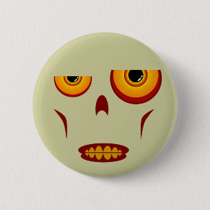 Zombie Face - Clenched Teeth Button