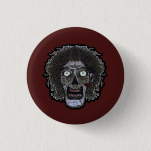 ZOMBIE Face - Colour Face 1 Inch Round Button