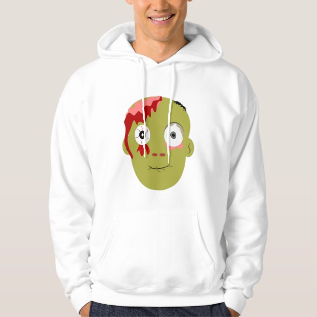 Zombie face Expressions Hoodie (Front)