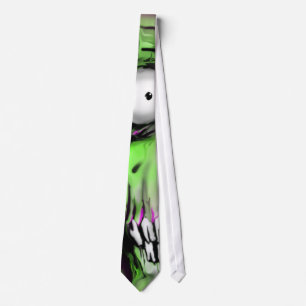 zombie face tie