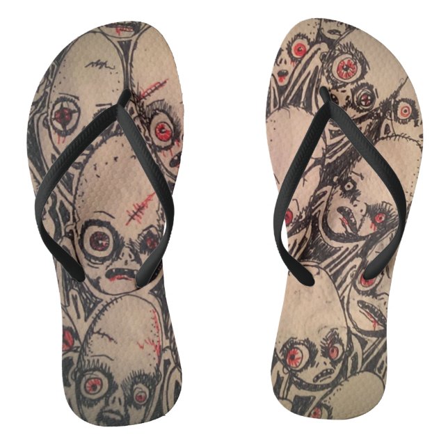 zombie flip flops (Footbed)