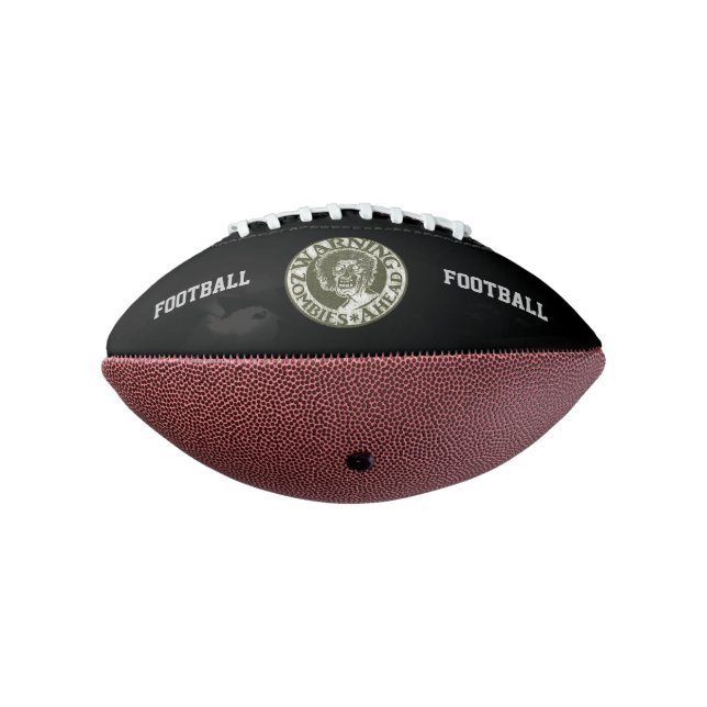 Zombie Football -Green & Grey on Black (Rotated 270)
