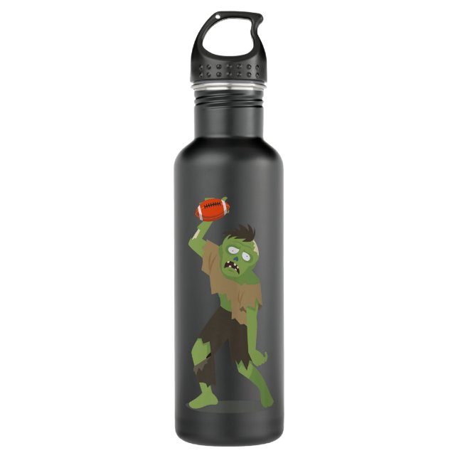 Zombie Football Player Halloween Costume for Men B 710 Ml Water Bottle (Front)