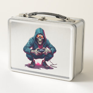 Zombie Gamer � Funny Halloween Gaming Shirt Metal Lunch Box