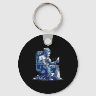 Zombie Gamer Halloween Costume Gaming Video-game C Keychain