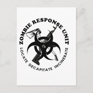Zombie Gift Response Team Gifts Customize Postcard