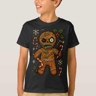 Zombie Gingerbread Man Christmas Zombie T Shirt 