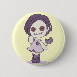 zombie girl pin
