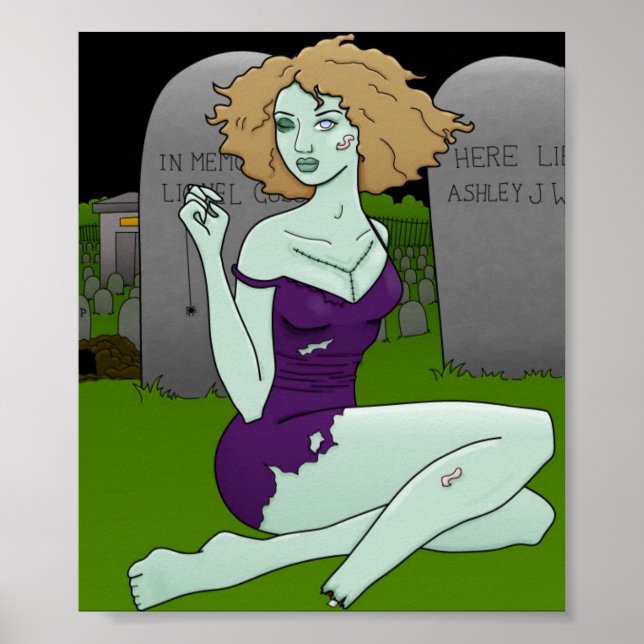 zombie girl print (Front)